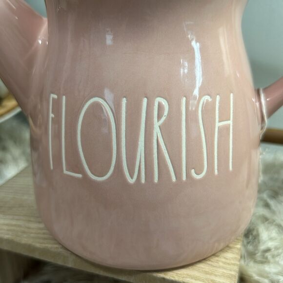 Rae Dunn By Magenta FLOURISH
Pink Ceramic Garden Watering Can - Picture 4 of 17